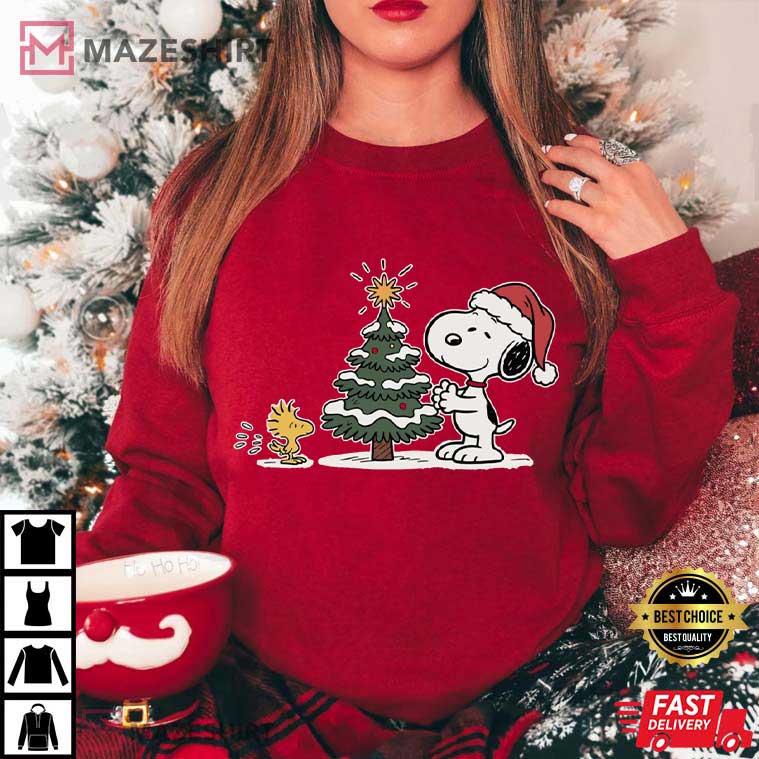 Snoopy Christmas For Family Jumper Festive Season T-Shirt