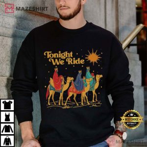 Tonight We Ride Christmas Christian Faith T Shirt (4)