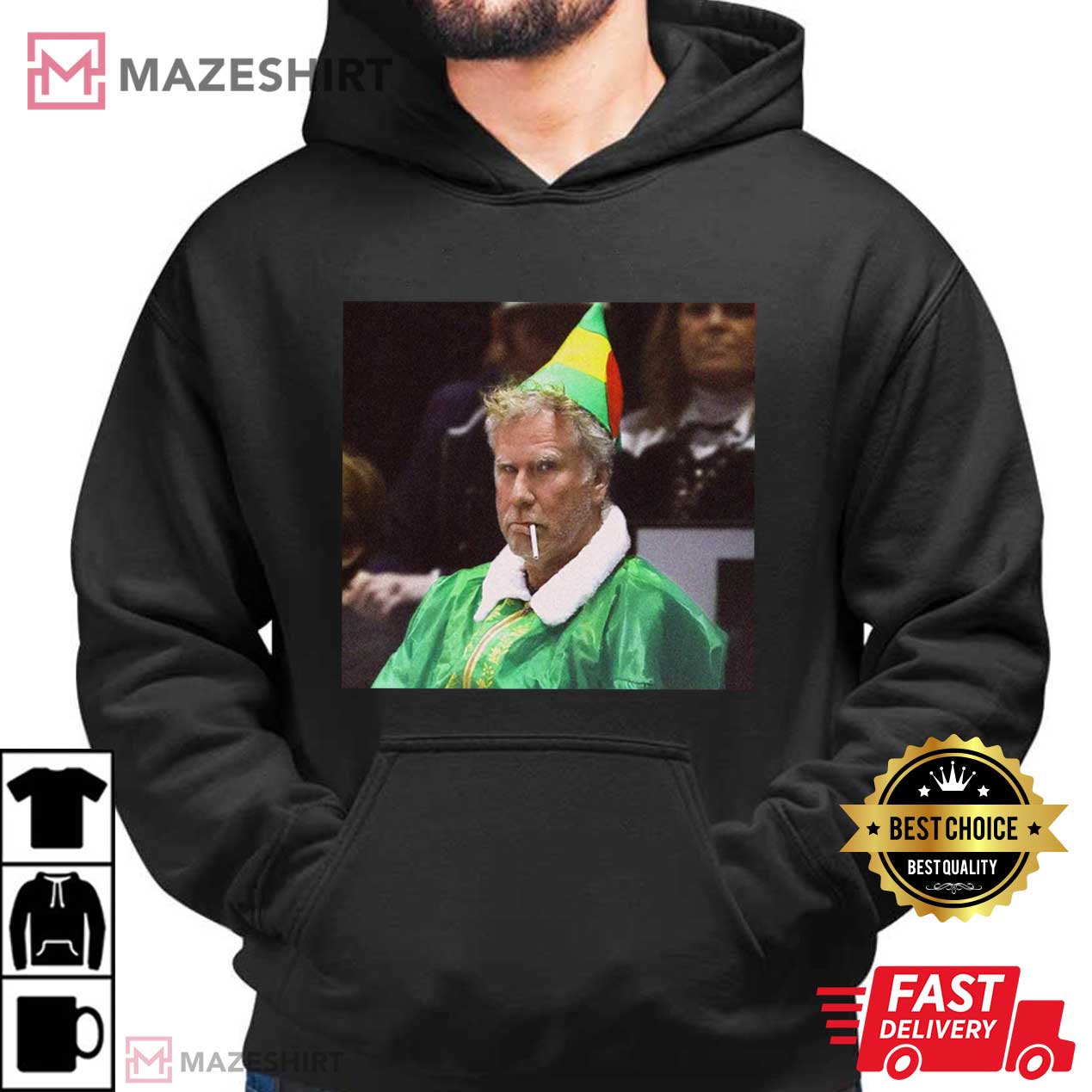 Will Ferrell Buddy Elf Christmas T-Shirt Will Ferrell Buddy Elf Christmas T-Shirt