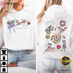 Zootopia Judy Hopps Nick Wilde Disney T Shirt (3)