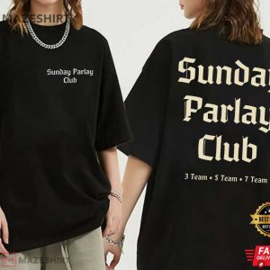 Sunday Parlay Club Sports Betting T Shirt (4)