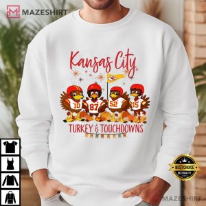 Kansas City Football Thanksgiving Turkey T Shirt (4)