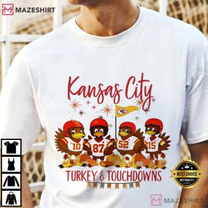Kansas City Football Thanksgiving Turkey T Shirt (1)