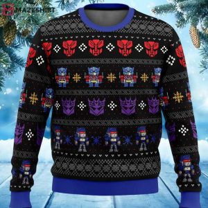 Optimus Prime Transformers Ugly Christmas Sweater (1)