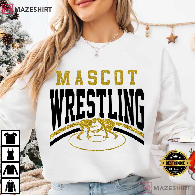 Mascot Wrestling Mom Loud And Proud Sports T-Shirt