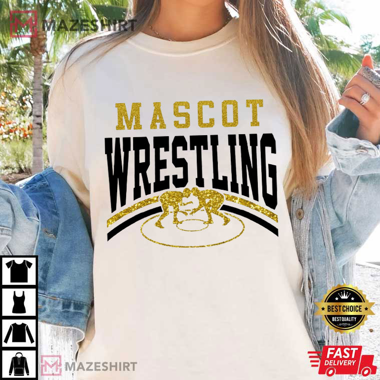 Mascot Wrestling Mom Loud And Proud Sports T-Shirt