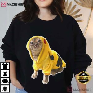 Cat Lovers Yellow Pikachu Baby Cute T Shirt (4)