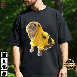 Cat Lovers Yellow Pikachu Baby Cute T Shirt (1)