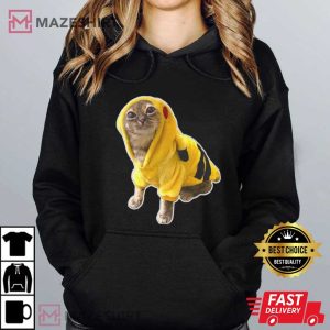 Cat Lovers Yellow Pikachu Baby Cute T Shirt (3)