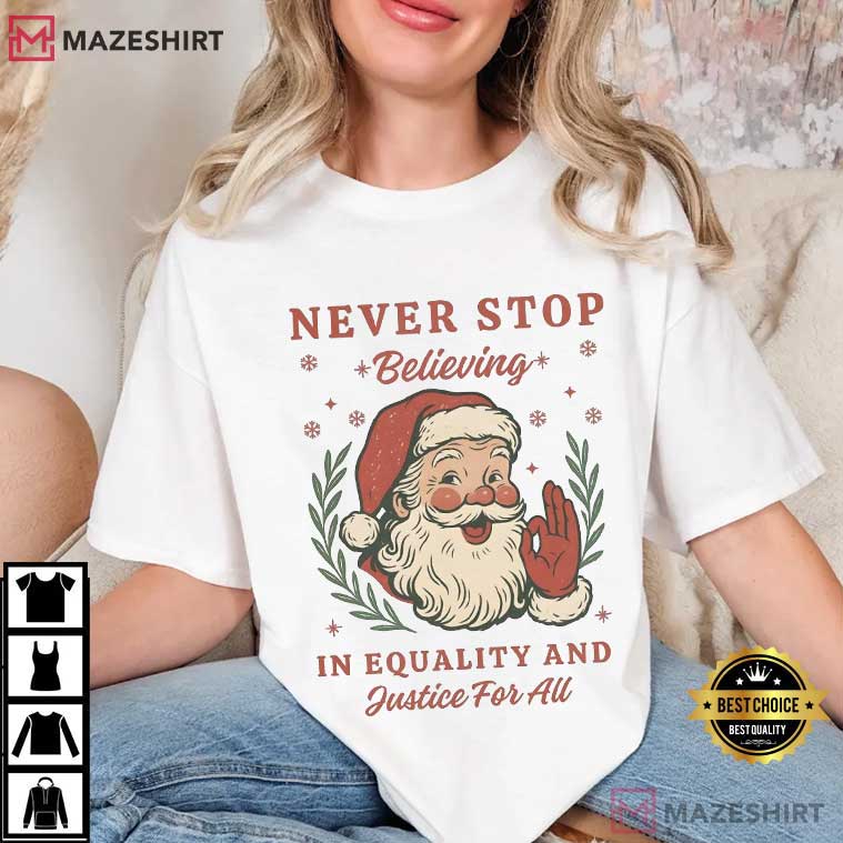 Anti Trump Santa Claus Liberal Holiday T-Shirt Anti Trump Santa Claus Liberal Holiday T-Shirt