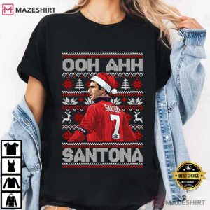 Cantona Ooh Ahh Santona Funny Football Christmas Jumper T Shirt (3)