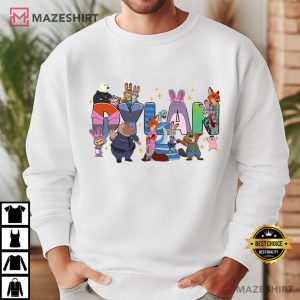 Zootopia 2 Character Themed Disneyland File Custom Name T Shirt (4)