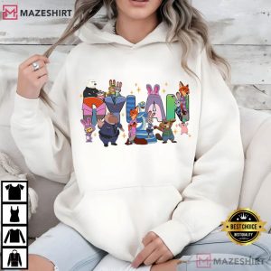 Zootopia 2 Character Themed Disneyland File Custom Name T Shirt (3)
