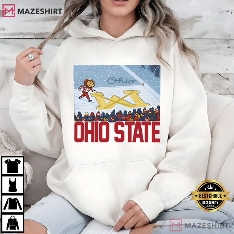 Brutus Ohio State Snow Fan Football T-Shirt Brutus Ohio State Snow Fan Football T-Shirt