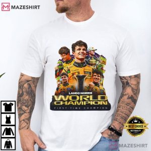 Lando Norris 2025 World Champion Racing F1 T Shirt (2)