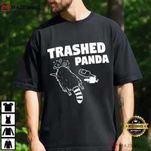 Raccoon Drunk Trashed Panda Funny T Shirt (2)