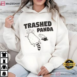 Raccoon Drunk Trashed Panda Funny T Shirt (3)