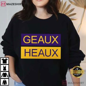 Geaux Heaux Lane Kiffin LSU Coach Purple Gold Football T Shirt (4)
