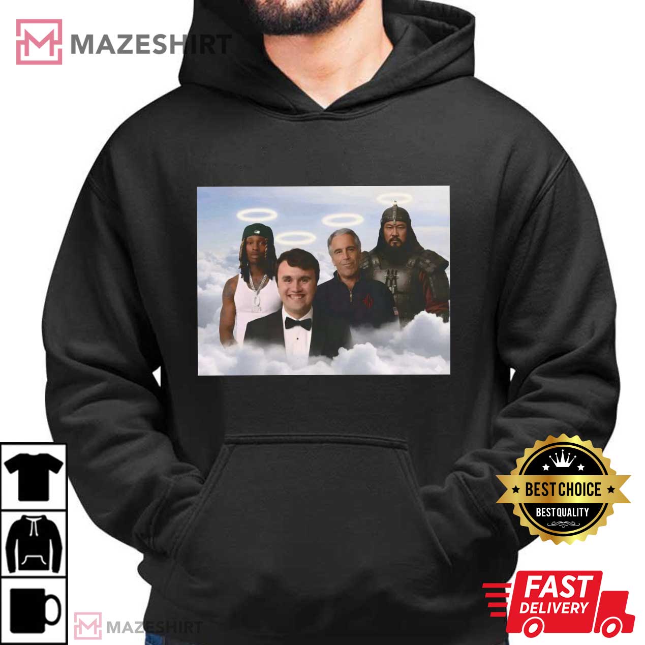 King Von Charlie Kirk Legends In Heaven T-Shirt King Von Charlie Kirk Legends In Heaven T-Shirt