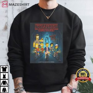 Stranger Simpsons Stranger Things Parody T Shirt (4)