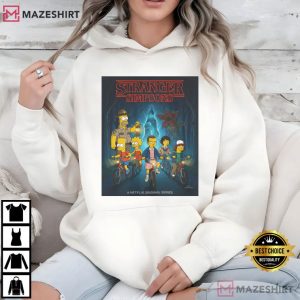 Stranger Simpsons Stranger Things Parody T Shirt (3)