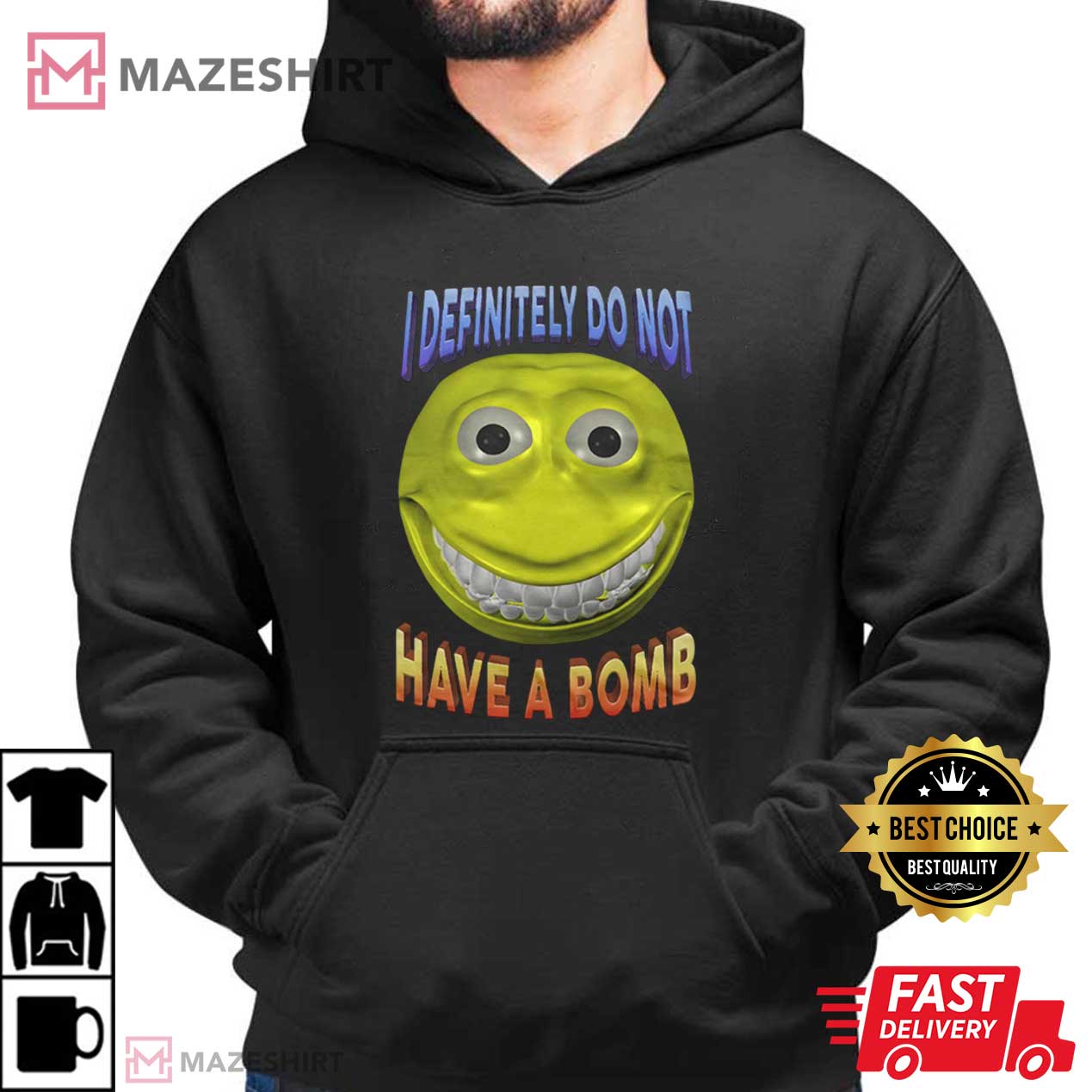 I Definitely Do Not Have A Bomb Funny Meme T-Shirt I Definitely Do Not Have A Bomb Funny Meme T-Shirt