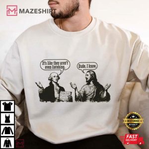 Jesus And George Washington Funny Political Christian T Shirt (4)