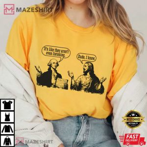 Jesus And George Washington Funny Political Christian T Shirt (2)
