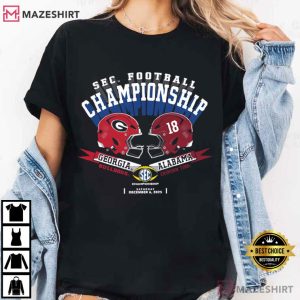 SEC Football Championship 2025 Georgia Vs Alabama T Shirt (2)