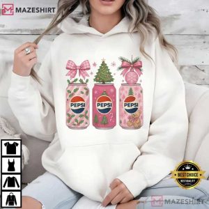 Christmas Pepsi Pink Bow Festive Xmas Soda T Shirt (3)