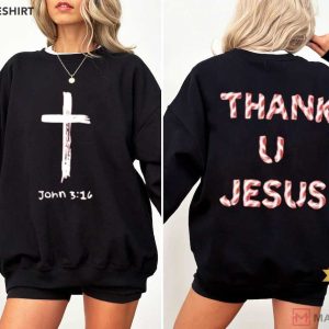 Daydrian Harding Merch Thank U Jesus Holiday T Shirt (4)