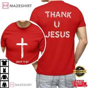 Daydrian Harding Merch Thank U Jesus Holiday T Shirt (1)