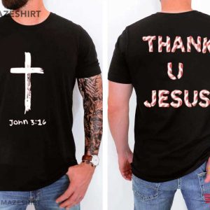 Daydrian Harding Merch Thank U Jesus Holiday T Shirt (2)