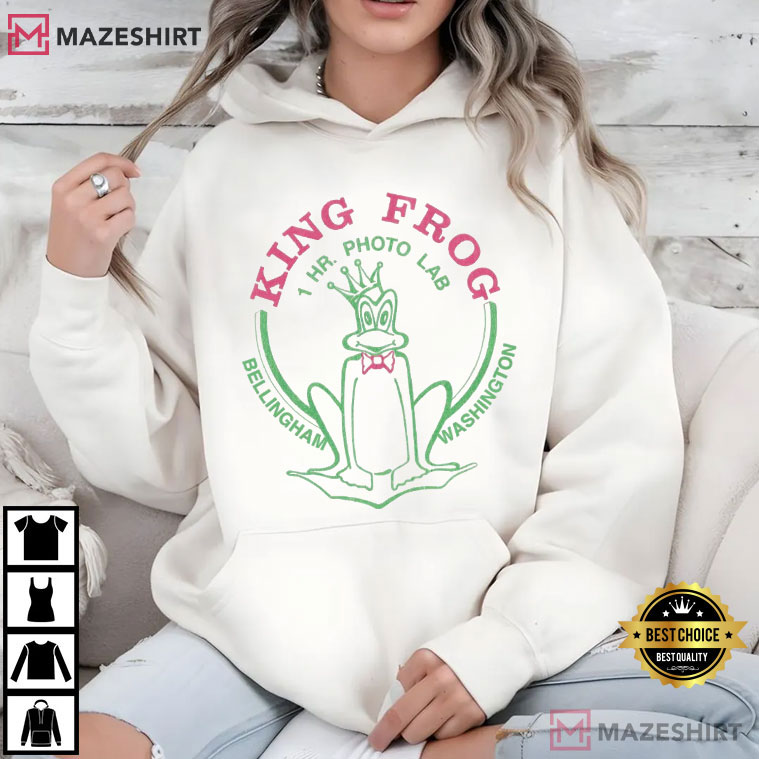 King Frog 1 Hour Photo Bellingham Washington T-Shirt King Frog 1 Hour Photo Bellingham Washington T-Shirt