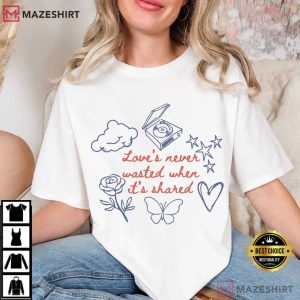 Olivia Dean Love’s Never Wasted Lyric Album T Shirt (1)