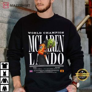 World Champion 2025 Lando Norris McLaren T Shirt (4)