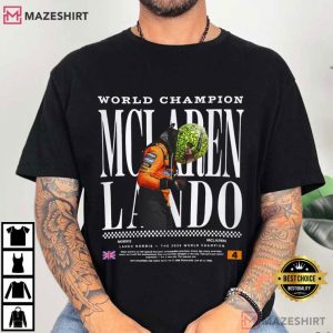 World Champion 2025 Lando Norris McLaren T Shirt (1)