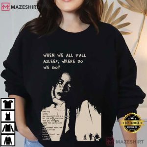 Billie Eilish World Tour 2025 When We All Fall Asleep T Shirt (4)