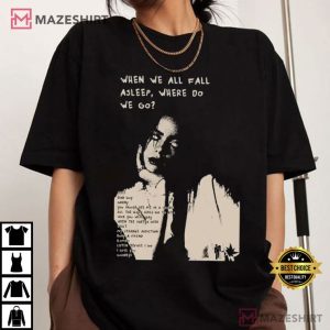Billie Eilish World Tour 2025 When We All Fall Asleep T Shirt (1)