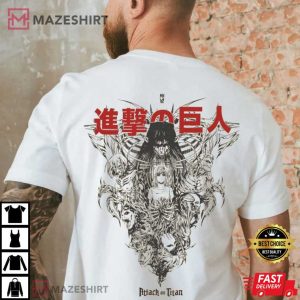Anime Attack On Titan Eren Yeager T Shirt (2)