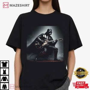 Darth Vader Guitar Rock Star Sci Fi Movie T Shirt (2)