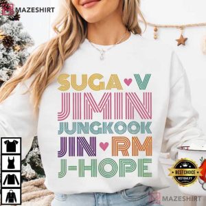 K Pop Inspired BTS Member Fan Gift T Shirt (4)