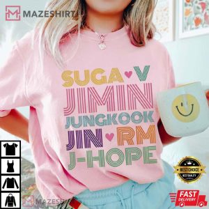 K-Pop Inspired BTS Member Fan Gift T-Shirt
