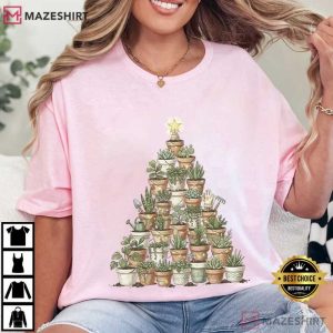 Christmas Plant Tree Gardener Holiday T Shirt (2)