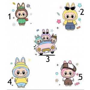 Labubu Cute Monster Bunny Doll Graphic Custom T Shirt (4)