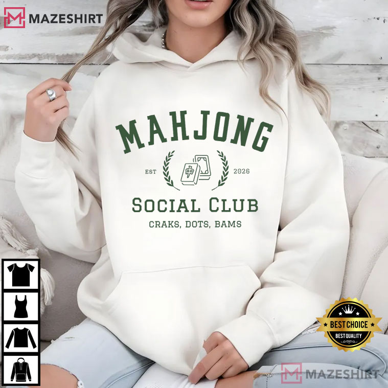 Mahjong Social Club Est 2026 T-Shirt Mahjong Social Club Est 2026 T-Shirt