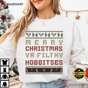Merry Christmas Ya Filthy Hobbitses Funny Gollum T Shirt (4)