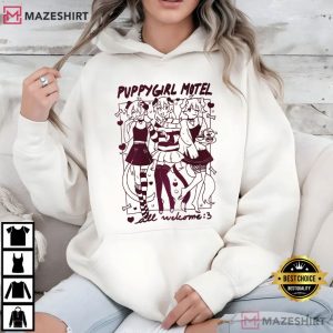 Puppy Girl Motel Anime T Shirt (2)