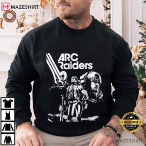 Arc Raiders Bleached Ink Acid Wash Gamer Survival T Shirt (2)