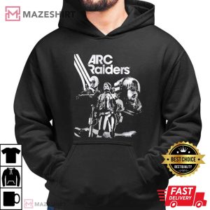 Arc Raiders Bleached Ink Acid Wash Gamer Survival T Shirt (3)